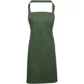 Premier Dames/Dames Kleuren Bipschort Met Zak / Werkkleding (Mosgroen)