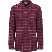 Mountain Warehouse Dames/Dames Balsem Geborsteld Flanellen Longline Shirt (Bourgondië)