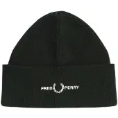 Fred perry Beanie met grafisch logo voor volwassenen (Donkergroen)