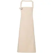 Premier Unisex Calibre Heavy Cotton Canvas Bib Apron (Natuurlijk)