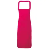 Premier Dames/Dames Slim Apron (geen Zak) / Werkkleding (Pakket van 2) (Heet Roze)