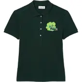 Lacoste Dames L.12.D Mini Pique Stretch Slim Polo Shirt (Groen)