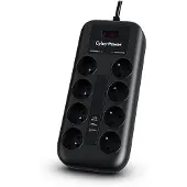Cyberpower Tracer III P0820SUF0-FR surge protector Black 8 AC outlet(s) 200 - 250 V 1.8 m
