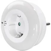 Hama LED-NACHTLAMP 'CIRCLE' MET INGEBOUWDE STEKKER, LUM. CAP. BESCHERMING TEGEN CONTACT
