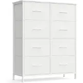 Songmics Ladekast met stoffen laden – 95,2 cm – Wolkenwit/Sneeuwwit