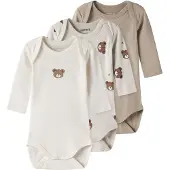 Name it Rompertje/body beige / ecru / donkerbeige / bruin