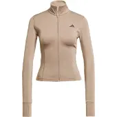 Adidas Sportief sweatvest 'Opt Ess' mokka / zwart