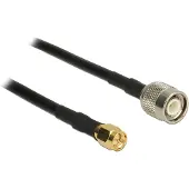 DeLOCK SMA (m) - TNC (m) kabel - CFD200/RF200 - 50 Ohm / zwart - 5 meter