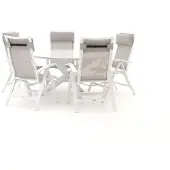 Bellagio + 10% kassakorting | Lugo/Lodola ø 150cm dining tuinset 6-delig verstelbaar