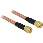 DeLOCK SMA stekker naar SMA stekker antennekabel RG-142 low loss 400 mm