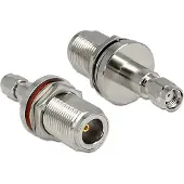 DeLOCK N (v) - RP-SMA (m) inbouw adapter / 50 Ohm