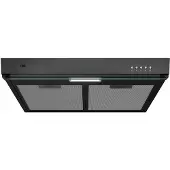 Etna AO860ZT - Afzuigkap Onderbouwmodel - 60 cm - Zwart - Energielabel A - 3 Snelheden - LED spot - Druktoetsen - Geschikt voor recirculaite en afvoer naar buiten