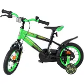 Volare Strike Kinderfiets - Jongens - 12 inch - Zwart Groen