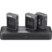 Godox MoveLink II M2 Dual Channel Compact Digital Wireless Microphone System Zwart