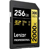 Lexar SDHC Professional UHS-II 2000x 256GB V90