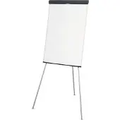 MAUL flipchart MAULstandard, staand formaat, statiefframe, 970 x 660 mm bord, traploos in hoogte verstelbaar, opbergbak, houder voor papieren onderlegger