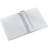 Leitz WOW notitieboek A5 vierkant, met PP kaft 46410001 160 Pagina's 80 vellen Wit