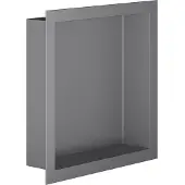 BES LED Inbouwnis - Leoni Prim - 30x30x7cm - Gunmetal Grijs