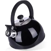 Orion Serie - RVS Waterkoker met Fluit - Zwart - 1,5 l
