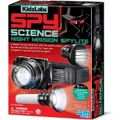 4M Wetenschap en Spel - Zaklamp Spion - 6 In 1 Set - Multifunctioneel - KidzLabs - Spy Science - 5+