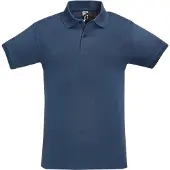 Sols Heren Perfect Pique Korte Mouw Poloshirt (Denim)