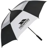 Trespass Catterick Automatische Paraplu (Zwart/Wit)