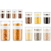 Bodum Voorraadpotten Presso Met Siliconen Band Wit (Set van 12)