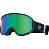 Quiksilver - Skibrillen - Harper Goggles Black / Clux ML Green S3 voor Unisex - Zwart