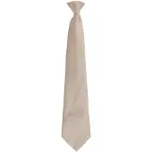 Premier Unisex volwassen kleuren modieuze effen Clip-On stropdas (Khaki)