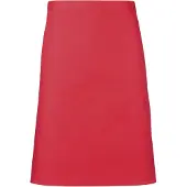 Premier Dames/Dames Mid-Length Apron (Pakket van 2) (Aardbeienrood)