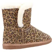 Hush puppies Dames/dames Ashleigh luipaardprint suède pantoffellaarsjes (Bruin)