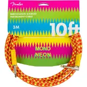 Fender MonoNeon Instrument Cable 3 m Recht - Gebogen Instrumentkabel