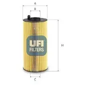 Ufi 25.240.00 Oliefilter