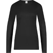 Ten Cate thermoshirt met Viloft en ribstructuur zwart female | Maat: XL