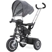 Caretero BUZZ driewieler en kinderwagen 2-in-1 - 102 x 101 x 49 cm - Grijs