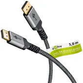 Goobay Plus DisplayPort kabel | DP2.1a (10K 60Hz) | UHBR13.5 (54Gbit/s) | 3 meter