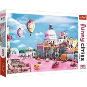 Trefl 1000 Stuk Legpuzzel, Grappige Steden Snoep in Venetië, Italië