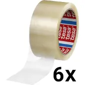 TESA Verpakkingsplakband PP | kleurloos | lengte 66 m | breedte 50 mm wiel | 6 stuks - 04280-00045-00 04280-00045-00