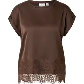 Vila Blouse 'VIELLETTE' donkerbruin
