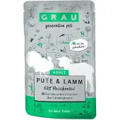 Grau Adult Graanvrij Kattenvoer - Kalkoen & Lam - Pouch