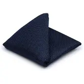 Suitable Zijde Pochet Navy - | Donkerblauw | Maat one size