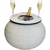 COOTAB Cooler Table 3-in-1 Loungetisch mit Acryl-Kühler Milano 40 cm