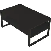 En.casa Salontafel Laukaa met plank 100x60x45 cm zwart []