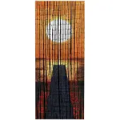 Maximex Deurgordijn Zonsondergang Insecten- en zichtbescherming van bamboe, voor balkon of terras (1 stuk)