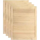 vidaXL Kastdeuren met lamellen 4 st 69x49,4 cm massief grenenhout
