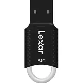 Lexar , 64GB USB 2.0-geheugenstick model V40 Compact en Lichtgewicht, Zwart