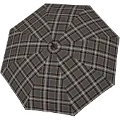 Doppler Stockholm Stok paraplu 88 cm - 100cm Diameter - check brown-beige