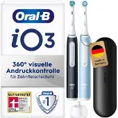 Oral-B iO 3 Noir et Bleu Lot de 2