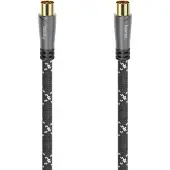 Hama Antenne Kabel 5 m 120 dB Warmtebestendig Zwart, Grijs