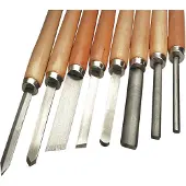 BRÜDER MANNESMANN Houtdraaibeitelset 8 dlg (Hobby) - 691-8